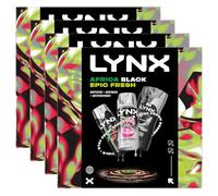 Lynx All Stars Trio Gift Set - 4 Pack, Full Size Africa Body Spray, Black Body Wash, and Epic Fresh Antiperspirant, Long Lasting Freshness, 72 Hour Protection, No Marks Formula, Grooming Gift Idea