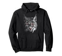 Lynx Animal Motif Art Lynx Pullover Hoodie