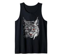 Lynx Animal Motif Art Lynx Tank Top