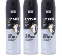 Lynx Anti-Perspirant Gold 200ml l Men's Deodorant l Body Spray X 3
