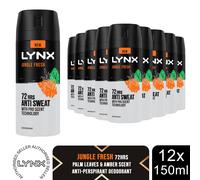 Lynx Antiperspirant Deodorant Spray 72H Sweat Protection, 3x,6x,12x or24x, 150ml