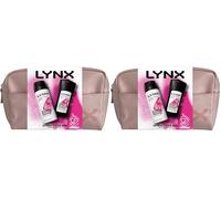 LYNX Attract for Her bodywash & body spray Washbag, 2 piece Gift Set perfect for her daily routine (Pack of 2)