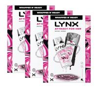 Lynx Attract for Her Gift Set, 3 Pack - 50ml Body Spray & 225ml Body Wash, Fresh Fragrance Duo, Feminine Scent, Great for Gifting or Everyday Use