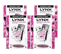 Lynx Attract for Her Gift Set, 4 Pack - 50ml Body Spray & 225ml Body Wash, Fresh Fragrance Duo, Feminine Scent, Great for Gifting or Everyday Use