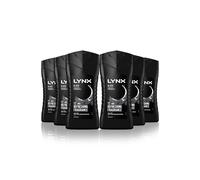 Lynx Black 12-H Refreshing Shower Gel Body Wash for Men 6x225ml