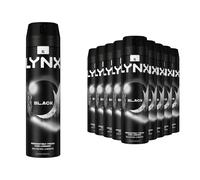 Lynx Black 48H Fresh Frozen Pear & Cedarwood Scent Body Spray Deo, 12x200ml