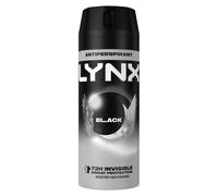 Lynx Black 72 Hour Anti-Perspirant Deodorant Spray, 150ml