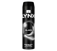 Lynx Black Aerosol Body Spray Men's Deodorant Spray with a frozen pear & cedarwood scent for 48 hours of odour-busting, high definition fragrance 3x 200 ml