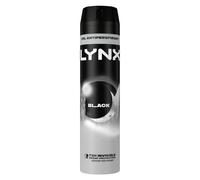 Lynx Black Anti-Perspirant Aerosol Men's Deodorant Spray with ProScent technology and a frozen pear & cedarwood fragrance for 72 hours protection against odour and wetness 250 ml