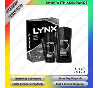 Lynx Black Gift Set for Men - Daily Grooming Duo with Fresh Scent & Skin Care