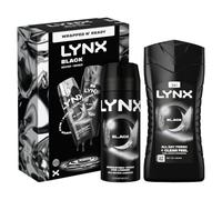 Lynx Black Gift Set for Men - Daily Grooming Duo with Fresh Scent & Skin Care