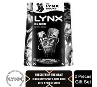 Lynx Black Duo Gift Set - Body Spray & Bodywash Daily Freshness Grooming Kit