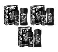 Lynx Black Gift Set for Men - Daily Grooming Duo with Fresh Scent & Skin Care