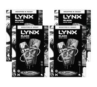 Lynx Black Duo Gift Set for Men with Body Spray and Bodywash, 4 Pack -Complete Daily Grooming Kit with Fresh Masculine Scent, Skin Hydration, Odour Protection, Ideal Gift Set