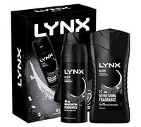 LYNX Black Duo iconic bodywash & body spray perfect for his daily routine, 2 piece Gift Set for him