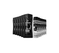 Lynx Black Shower Gel 500Ml, 6 Pk & 72H Fresh Antiperspirant 250Ml, 6 Pk Black