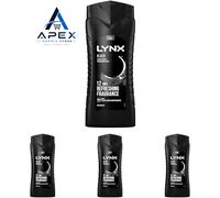 Lynx Black Shower Gel, 500ml (Pack of 4) 500 ml