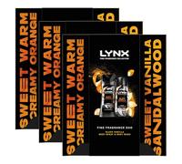 Lynx Black Vanilla Fine Fragrance Duo Gift Set, 3 Pack- Full Size Premium Body Spray 150ml & Body Wash 225ml, 72 Hour Long-Lasting Freshness, Warm Vanilla Scent, Moisturising Wash