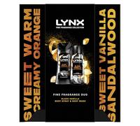 Lynx Black Vanilla Fine Fragrance Duo Gift Set with a body spray and a body wash perfect for any occasion 2 piece