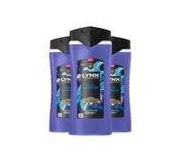 Lynx Blue Lavender Body Wash With 12H Freshness For Men, 400Ml, 3 Pack In Purple Purple