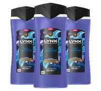 Lynx Blue Lavender Body Wash with 12Hrs of Freshness for Men 400ml, 3 Pack