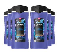 Lynx Blue Lavender Body Wash with 12Hrs of Freshness for Men 400ml, 6 Pack