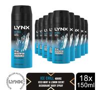 Lynx Body Spray 48-Hour High Definition Fragrance Deodorant For Men, 18x150ml