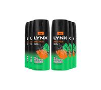 Lynx 'body Spray' Jungle Fresh High Definition Deo 150Ml, 6Pk In Green Green One Size