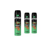 Lynx Men's 'Body Spray' Jungle Fresh HighDefinition Fragrance, 3x200ml in Green Lynx Green