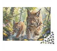 Lynx Butterfly Forest 1000 Piece Mini Jigsaw Puzzle For Adults Gift Idea