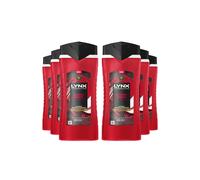 Lynx Fine Fragrance Collection Body Wash for Men Cherry Spritz, Pack of 6, Premium Shower Gel Infused with Essential Oils That Gives You 12 Hours of Freshness, 400 ml