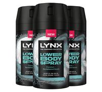 Lynx Coconut + Sandalwood Lower Body Spray 72Hrs Freshness, 100ml (3 Pack) | 64875630