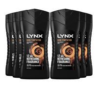 Lynx Dark Temptation 12-H Refreshing Shower Gel Body Wash, 6x 225ml