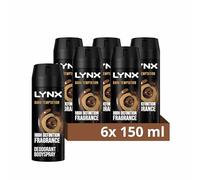 Lynx Dark Temptation Body Spray Deodorant pack of 6 150 ml