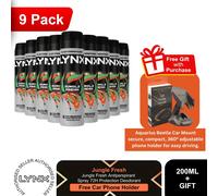 Lynx Deodorant Multi Pack 9x200ml Mens Anti Perspirant + Free Car Phone Holder