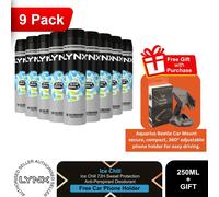 Lynx Deodorant Multi Pack 9x250ml Mens Anti Perspirant + Free Car Phone Holder