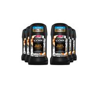 Lynx Fine Fragrance Collection Black Vanilla Deodorant Stick for Men 50ml Pack of 6 Aluminium Free Premium Mens Deodorant Stick with Essential Oils 72H Odour Protection
