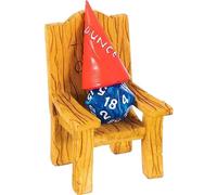 DND Dice Jail - Time Out Chair & Dunce Hat - Punish Your Bad Dice in Our Chair of Shame - Accessories/Gift for Dungeons and Dragons. Miniature Chair & Cap Works for All D&D Dice D20, D10, D8, D6, D4
