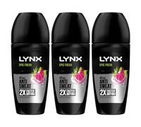 Lynx Epic Fresh Roll On 48 Hours Anti Sweat Faster Drying Anti-Perspirant with Long Lasting Sweat and Odour Protection Travel Size Deodorant for Men for All Skin Types, 50ml Pack of 3