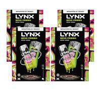 Lynx Epic Fresh Duo Gift Set for Men with Body Spray and Bodywash, 4 Pack - Energising Daily Grooming Kit with Citrus Scent, Skin Hydration and Long-Lasting Freshness - Ideal Gift Choice