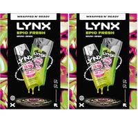 Lynx Epic Fresh Duo Gift Set with a body wash and a body spray perfect for any occasion 2 piece (Pack of 2)