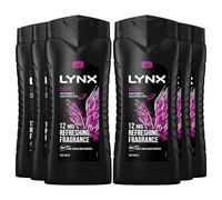 Lynx Excite 12H Refreshing Fragrance Shower Gel Bodywash, 6x 500ml