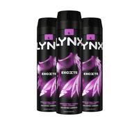Lynx Excite Body Spray Xl 48-Hour Hd Fragrance Deodorant, 200Ml, 3 Pack In Black Black