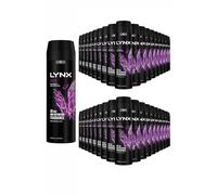 Lynx Men's Excite Body Spray XL 48-Hour HD Fragrance Deodorant, 200ml, 36 Pack in Black Lynx Black