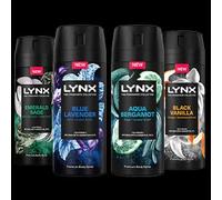 Lynx Find Your Fine Fragrance Bundle 72 Hour Fresh, Odour and Sweat Protection Premium Deodorant Body Spray Infused with Essential Oil for Men, 5x150 ml