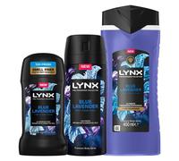 Lynx Fine Fragrance Blue Lavender Bundle Premium Deodorant Body Spray for Men
