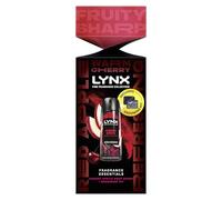 Lynx Fine Fragrance Cherry Spritz Essentials Gift Set with a Cherry Spritz body spray and Grooming Kit perfect for any occasion 1 piece