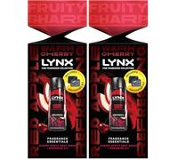 Lynx Fine Fragrance Cherry Spritz Essentials Gift Set with a Cherry Spritz body spray and Grooming Kit perfect for any occasion 1 piece (Pack of 2)
