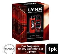 LYNX Fine Fragrance Cherry Spritz Gift Set 2 piece, Choose Pack Size 1,2,3 or 4