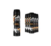 Lynx Fine Fragrance Collection Black Vanilla Body Spray Deodorant 200Ml,6Pk